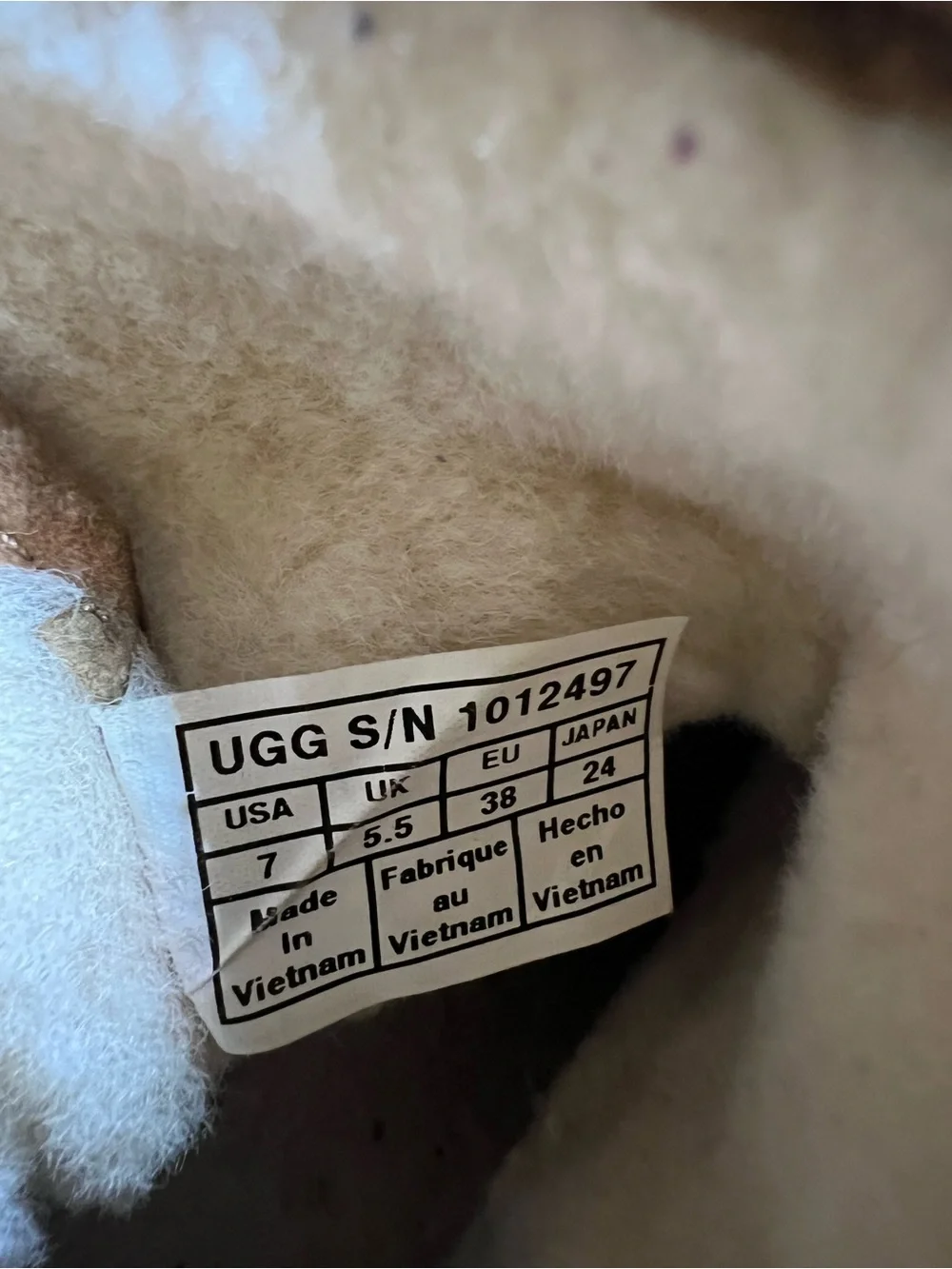 UGG Chestnut Suede Shearling Lined Ankle Boots